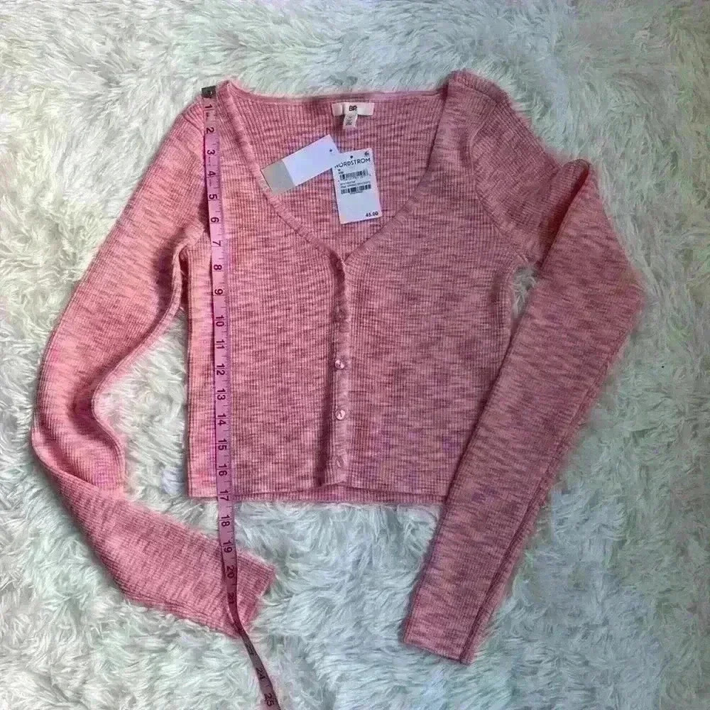 BP Nordstrom’s Pink Space dye cardigan.  Size Medium. NWT.